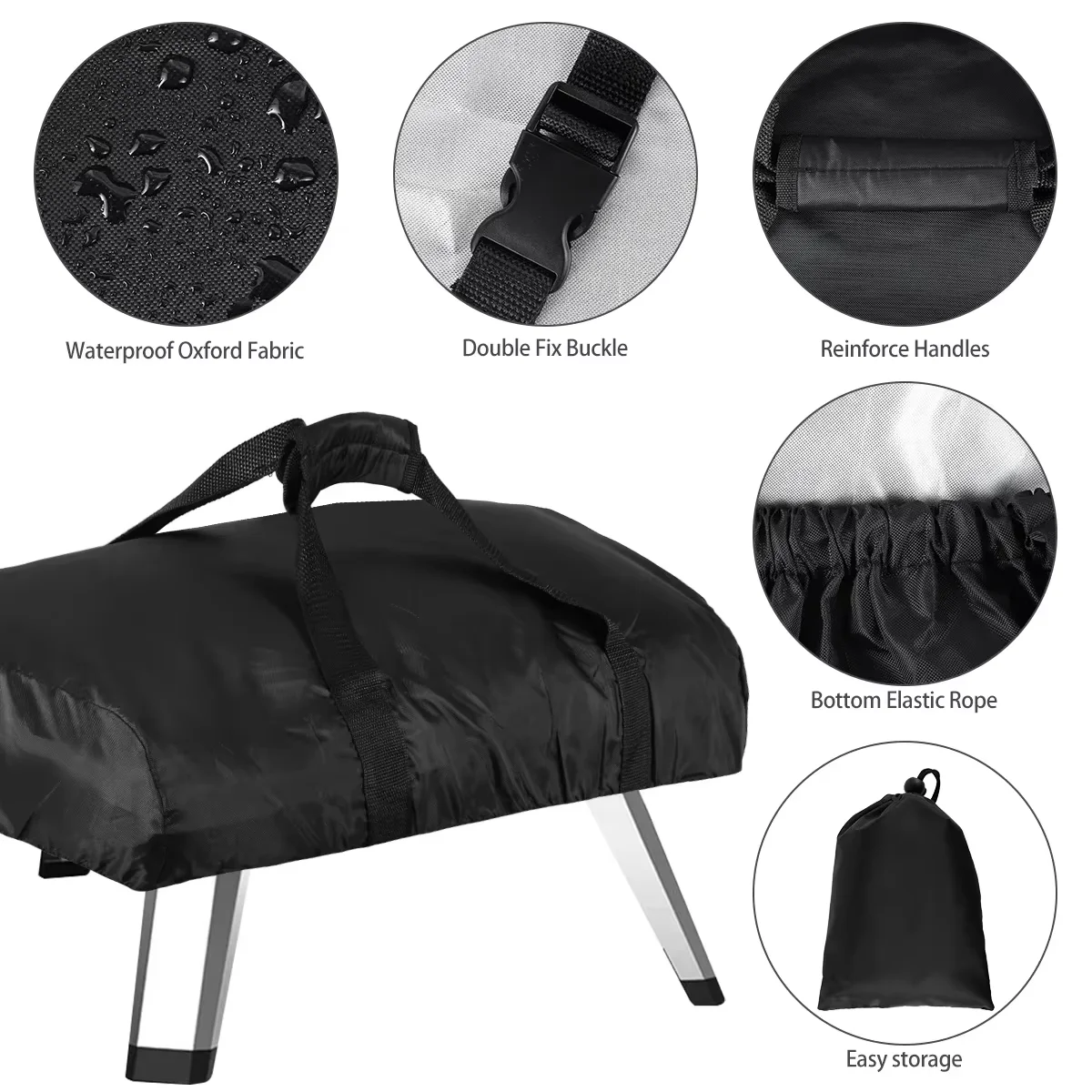 Pizza Oven Cover for Ooni Koda 12 16 420D 600D Oxford Fabric Waterproof Pizza Oven Dustproof Cover for Ooni Koda BBQ Accessories