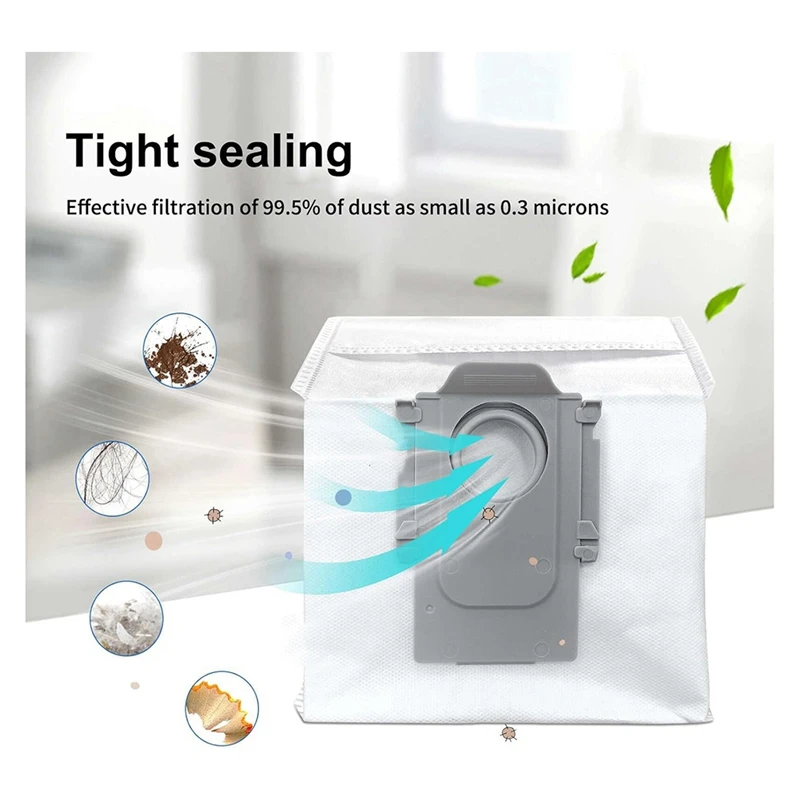 Kit de Acessórios para Robot Vacuum, Escova Principal Dupla, Escova Lateral, Filtro Hepa, Mop Panos, Compatível com Roborock S8 Pro, Ultra