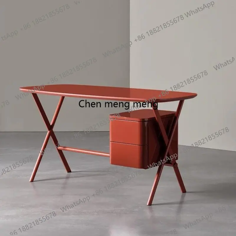 

Italian minimalist solid wood rectangular desk home living room student, study bedroom computer desk