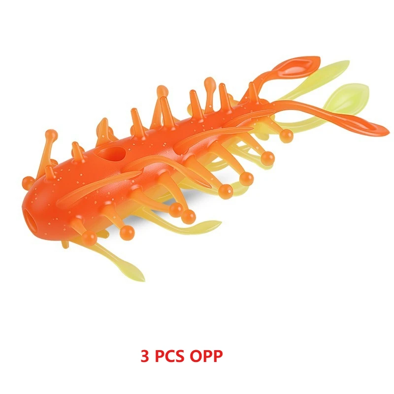 3 Stück 8 cm 6,3 g Simulations-Seegurken-Wurmköder, schwimmender, hohler Seegurken-Köder, bionischer Köder, hochelastisch und bissfest – Detail 11