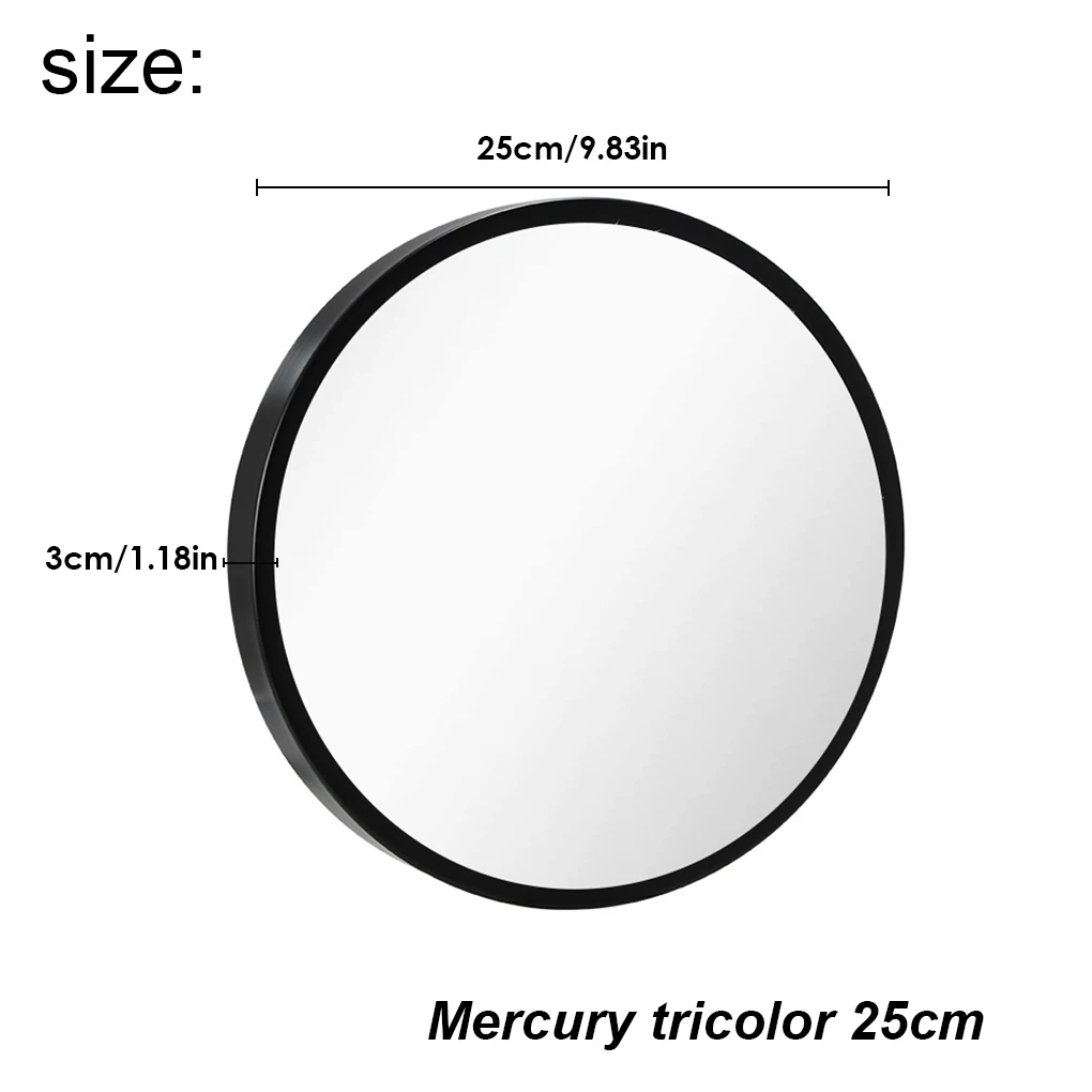 Black Illuminate Beauty USB Powered Makeup Mirror With Light Moon Shape Mirror Vanity Mirror Mercury 20cm