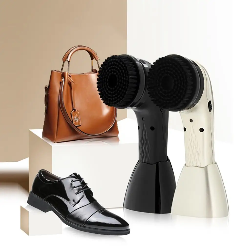 เครื่องขัดรองเท้าไฟฟ้า ชุดดูแลรองเท้าแบบพกพา แปรงทำความสะอาดรองเท้าแบบมือถือสำหรับใช้ในบ้านและการเดินทาง