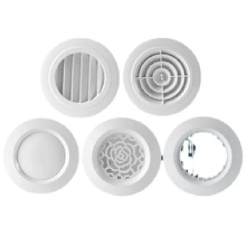 1PCS 75-200 mm Mounting Dia Adjustable Disc Type Round Air Vent Outlet Ventilation Grill Cover Flange