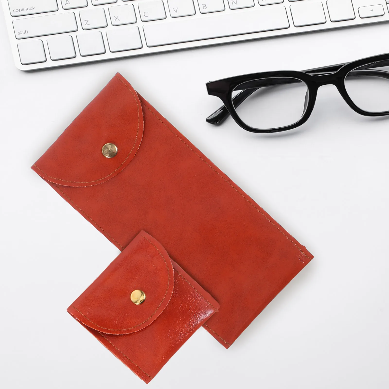 2 قطعة حقيبة النظارات الناعمة المحمولة بولي Case حافظة نظارات شمسية نظارات تخزين السفر الاستخدام اليومي الحقيبة الواقية