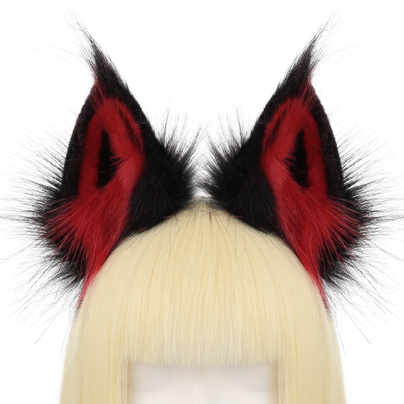 

New Adjustable Fox Ear Headband - Realistic Role Play Cosplay Plush Hair accessory for Halloween Party Costume