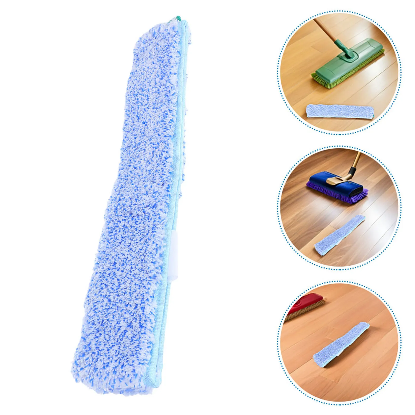 4Pcs Microfiber Window Cleaning Refill Thickened Washable Cloth Sleeves Squeegee Replacement Pads for Glass Mirrors Cars Homes