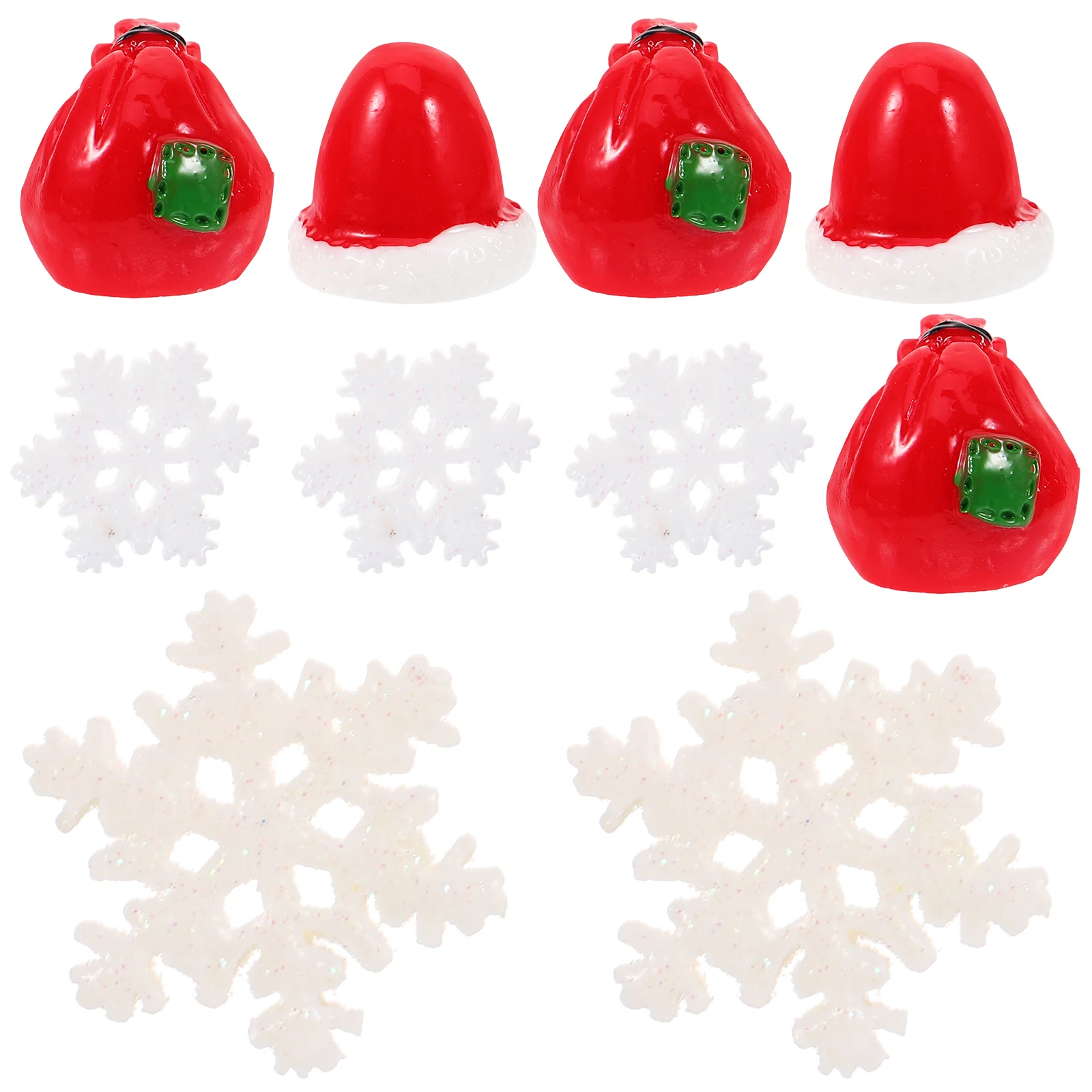 

10 Pcs Snowmen Christmas Decorations Microlandschaft Resin Crafts Ornament Globe