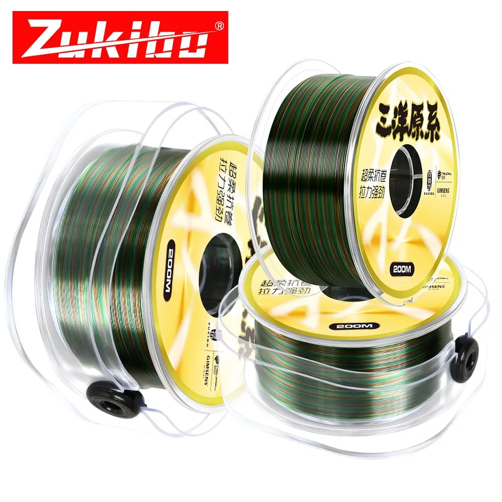 ZUKIBO Sanyo 350M Monofilament Fishing Line,High Abrasion Resistance, Lower Light Refraction, Lower Memory Extruded Nylon Line