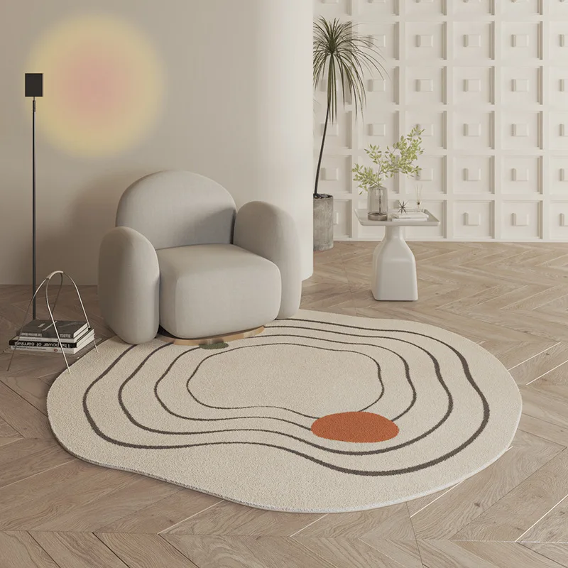 

Nordic irregular Living Room Decoration Carpet Home Kids Play Area Rugs for Bedroom Fluffy Soft Cloakroom Rug Non-slip Floor Mat