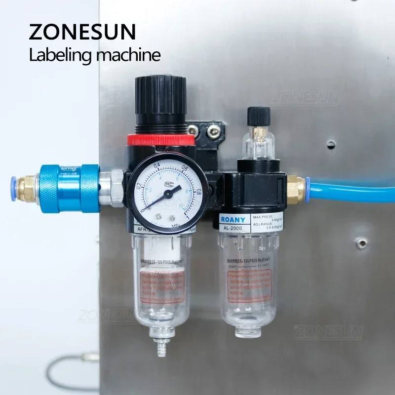 ZONESUN-máquina etiquetadora superior de superficie plana de mesa, caja de botellas cuadradas, aplicador de pegatinas adhesivas, embalaje de contenedores, ZS-TB180