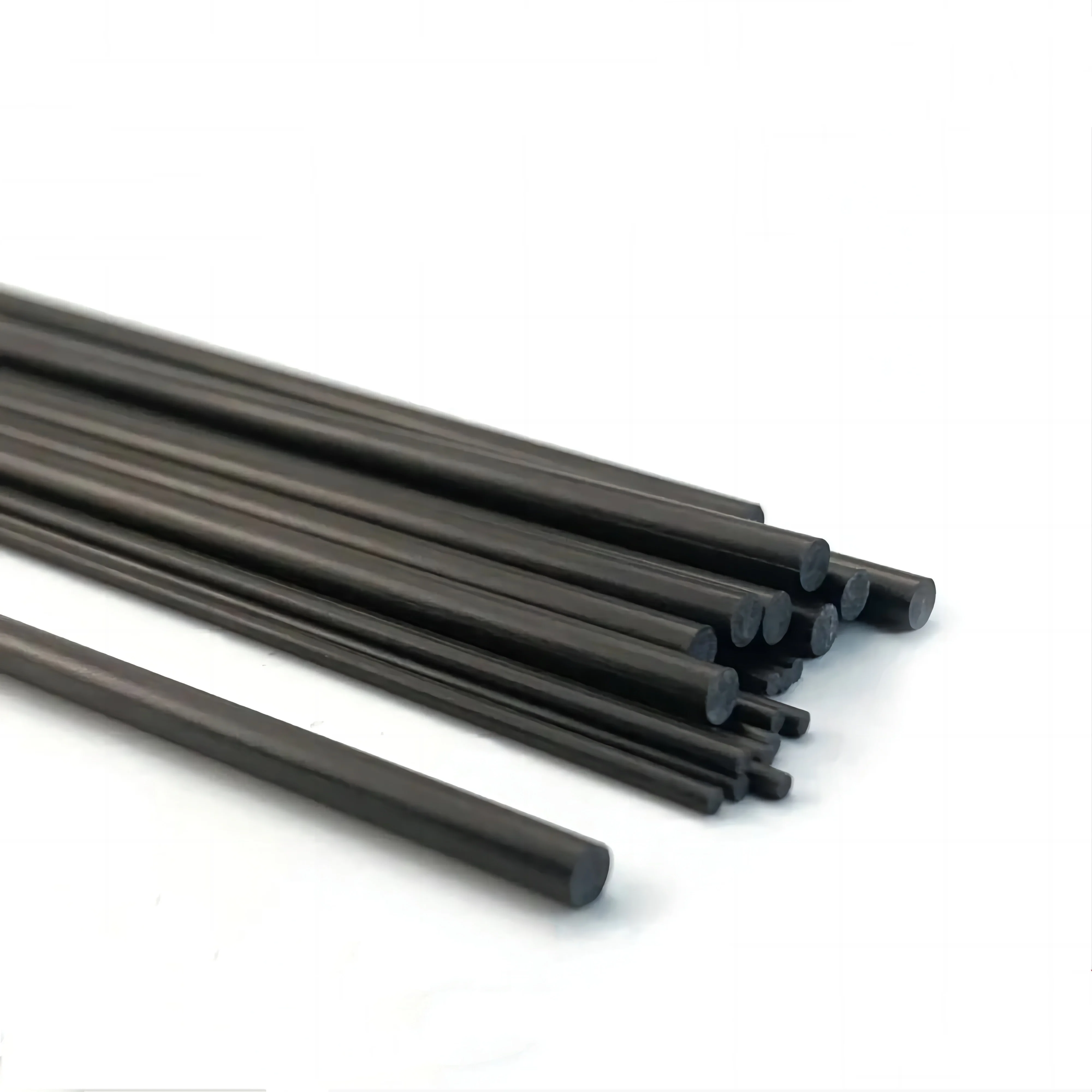 Carbon Fiber Solid Round Rods Lenght 500mm Diameter 1MM 2MM 3MM 4MM 5MM 6MM Cylindrical Carbon Shaft for RC Models DIY