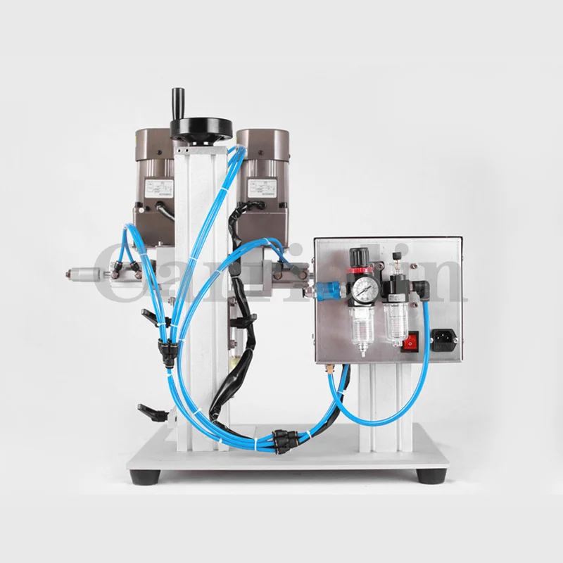 Garrafa rotativa comercial capper máquina automática suco spray tampa torção conta-gotas de vidro tampando tampa detergente plástico 6300