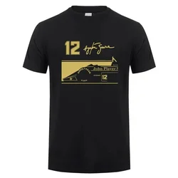 New Hero Ayrton Senna T Shirt Men Short Sleeve Kids Clothing Cotton T-shirts Funny Cool Man Boys Girl Tops Summer Casual Tees