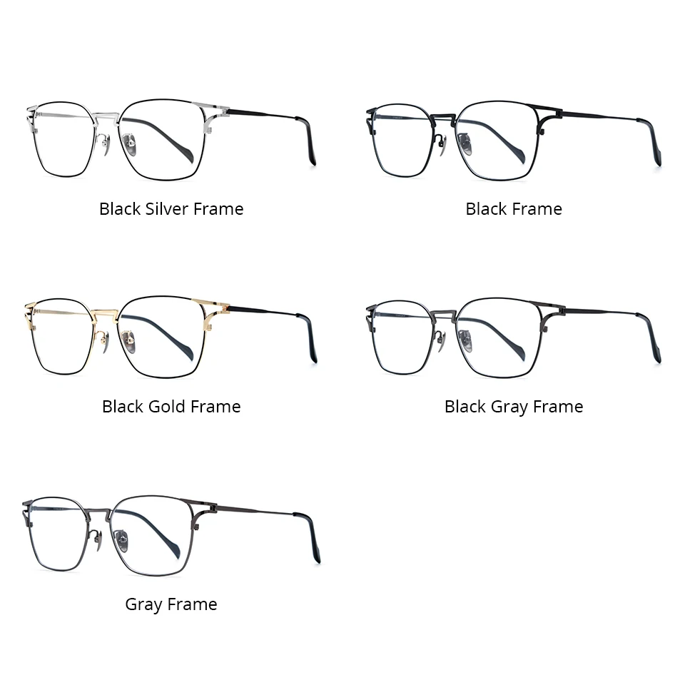 NIANZHEN Progressive Prescription Glasses Men Photochromic Myopia Optical Lens Eyewear Women Square Eyeglasses Alloy Frame Y0038