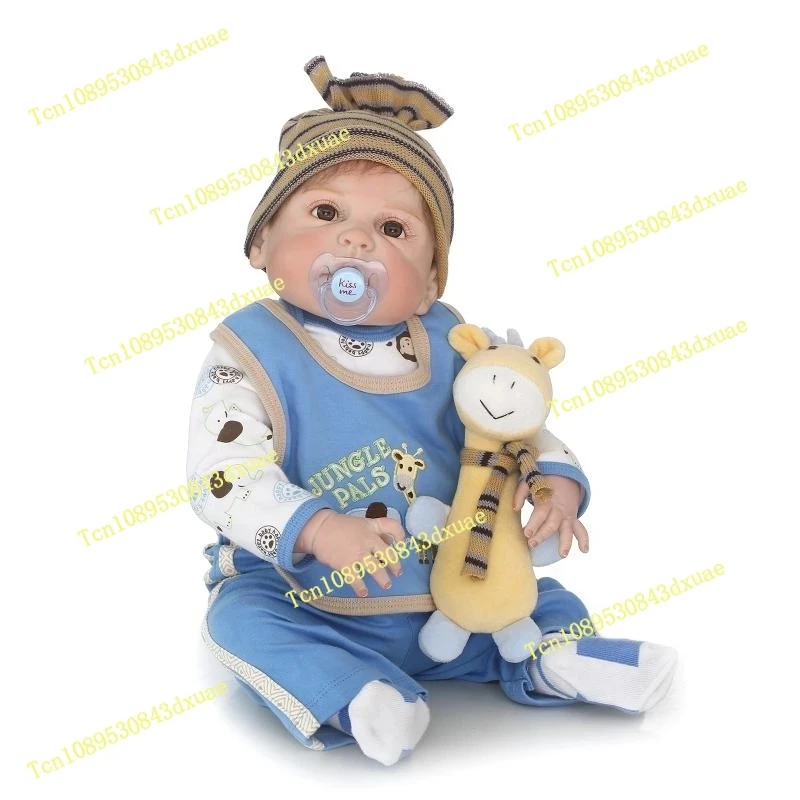 

lifelike reborn baby doll full vinyl silicone boneca doll playmate for kids Birthday gift brinquedo