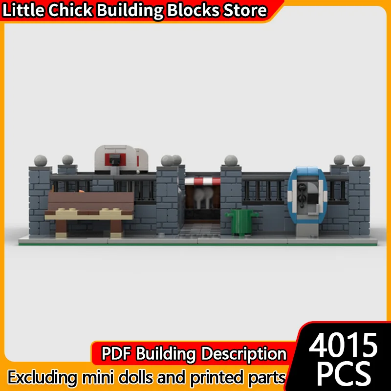 

Модель Street View MOC, строительные кирпичи, развлекательный и спортивный парк, модульная технология, детские праздничные подарки, сборные игрушки, костюм