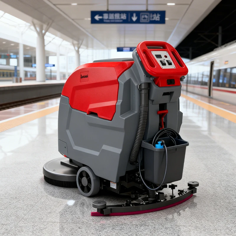 Factory Professional Airport Shopping Mall Cleaning Machine Commercial Power Washer Floor Scrubber for Sale