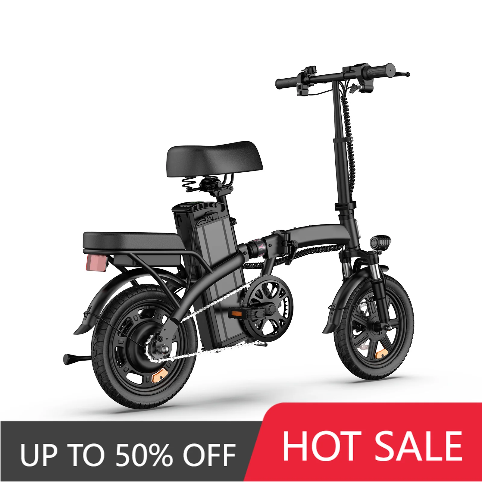 RRE Direct folding bicycle URLIFE F1L 48V 7.8Ah 350W adult electric bicycle 25Km/h