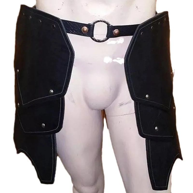 فايكنغ المحارب تأثيري الدعائم تنورة حزام القرون الوسطى وزي أداء كرنفال الهالوين جريف