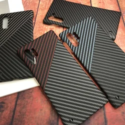 Ultra-Thin Borderless Carbon Fiber Texture Case for Samsung Galaxy Note, Frosted Soft Touch Skin, Frameless Case, 10 Plus