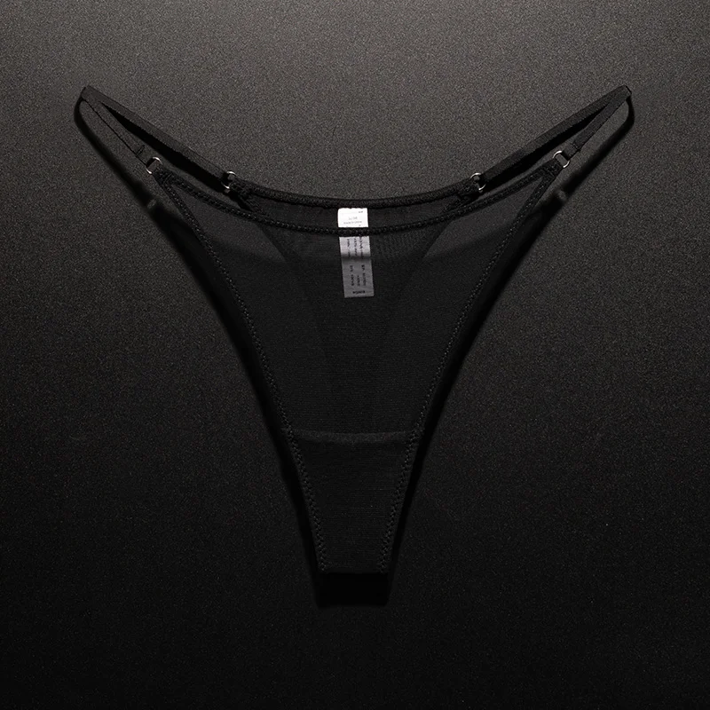 Lace Mesh Women Briefs Sexy Thong Transparent Panties Underwear Low Waist Girls G String Seamless Lingerie Fitness T Back