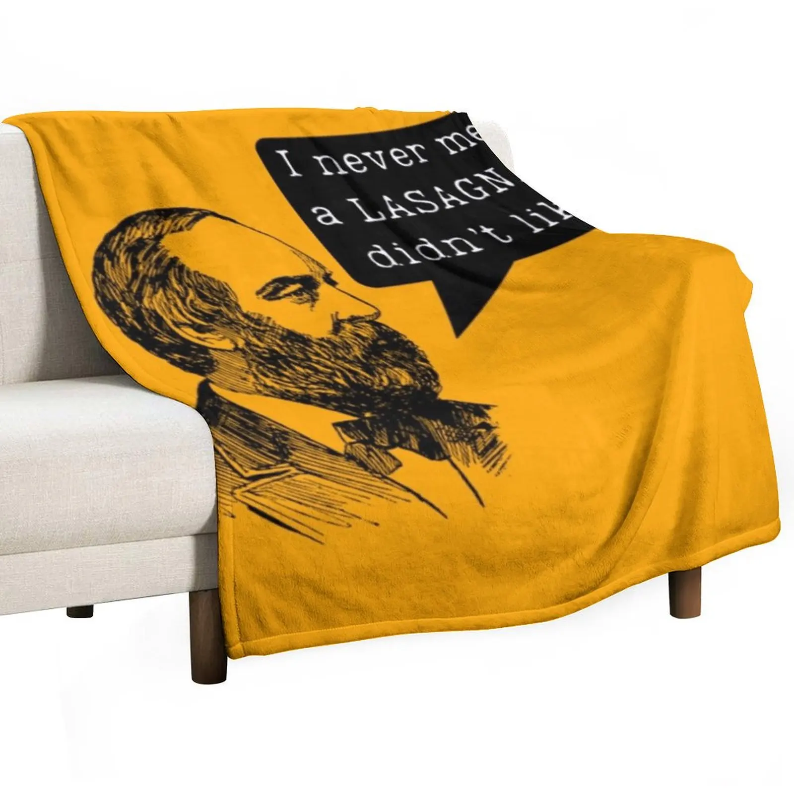 Lasagna James Garfield Throw Blanket anime Luxury St Blankets