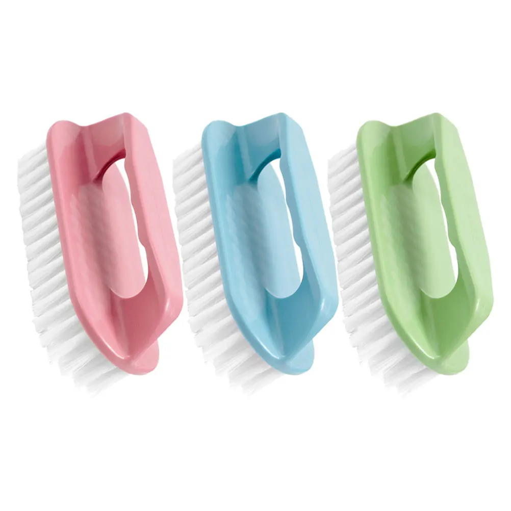 

3pcs Soft Bristles Shoe Brush PP Multi Purpose Laundry Clothes Cleaning Home Student Non Handle Compact Washing