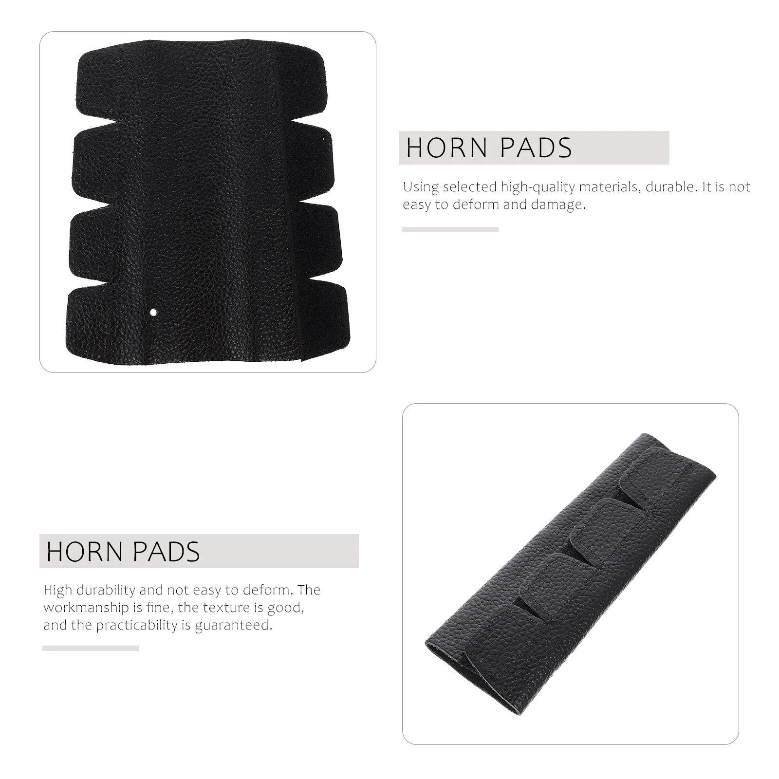 

Wear Resistant Horn Hand Pad Pads French Guard Accessories Black Cowhide Protector