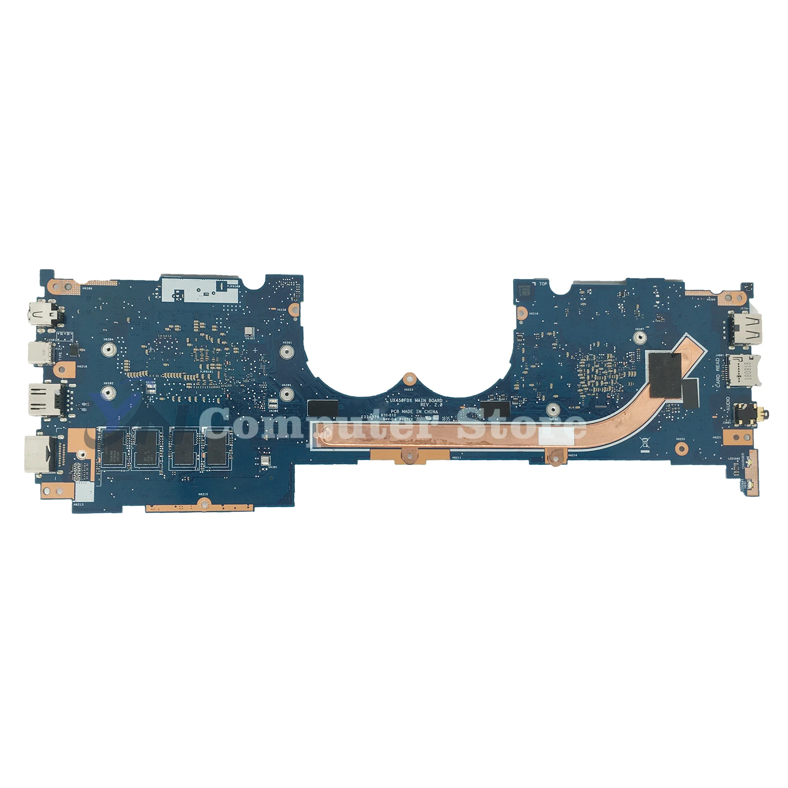 Imagem -03 - Placa-mãe do Portátil para Asus Zenbook Pro 14 Ux480 Ux450fd Ux450fcc Ux450f I58265u I79565u Gtx1050 8g 16g Ram