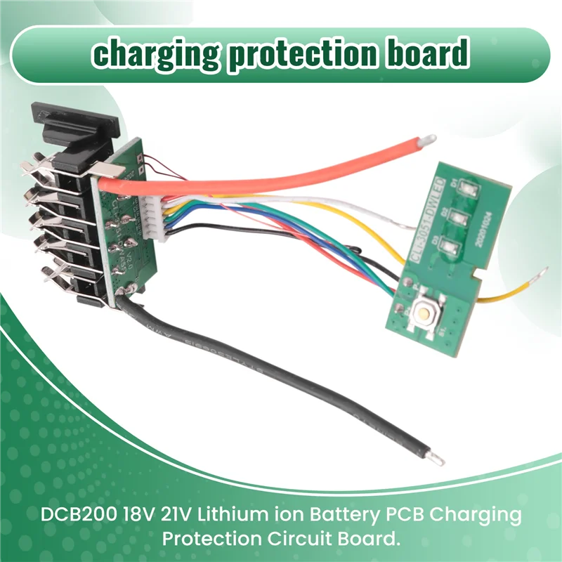 ABZZ-10PCS DCB200 18V 21V بطارية ليثيوم PCB شحن حماية لوحة دوائر كهربائية ل #1