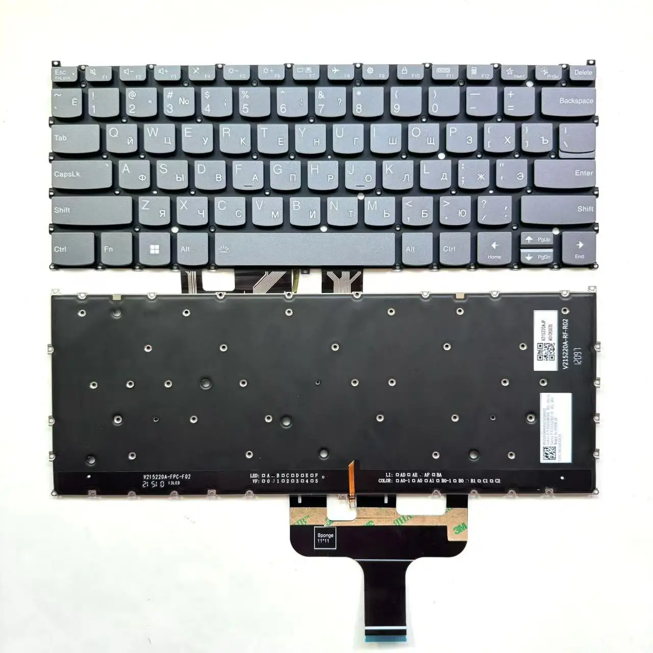 XIN-Russian layout Backlit Laptop Keyboard For Lenovo Yoga 7 14ARB7 14IAL7 14IRL Yoga Slim 7 ProX 14ARH7 14IAH7