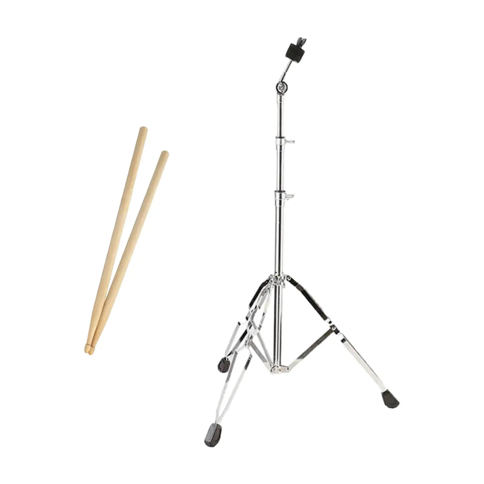 Cymbal Stand Triangle Bracket Percussion Nonslip Cymbal Tilter Double Braced Tripod for Performance Music Room Concert Stage