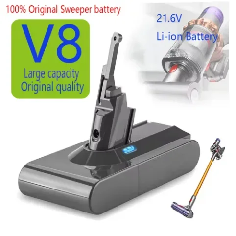 

for Dyson V8 12800mAh 21.6V Replacement Battery V8 Absolute Cord-Free Vacuum Handheld Vacuum Cleaner V8 Battery