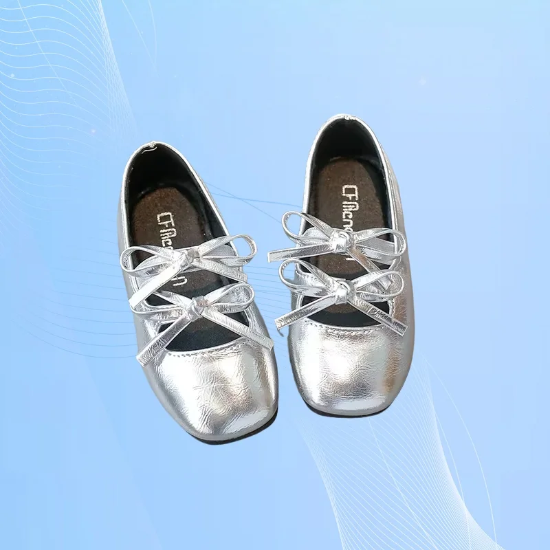 

Chaussure Enfant Garçon Spring/Summer Princess Baby Sweet Girls Fashionable Cute PU Casual Kids Flat Walking Shoes Size23-36