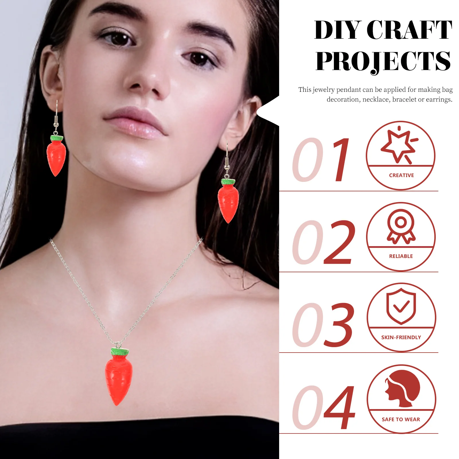 20 Stück Ostern Karotte Charms für Schmuckherstellung Diy Halskette Armband Ohrring Anhänger Handwerk Urlaub Dekoration Zubehör