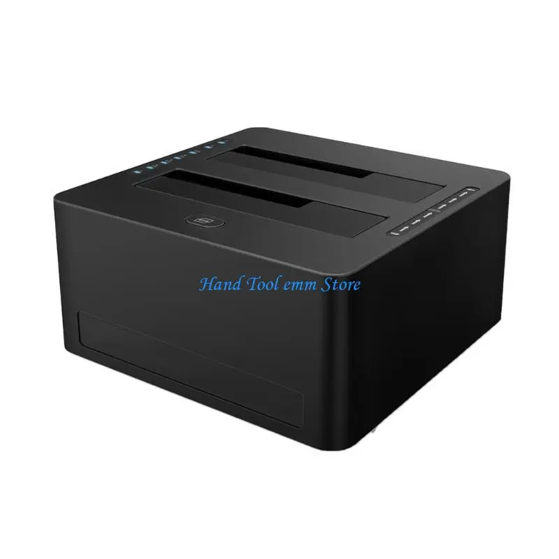

H37F Док-станция для жесткого диска с двумя отсеками USB3.0 Sata3.0 для клонирования жесткого диска 3,5 2,5 дюйма
