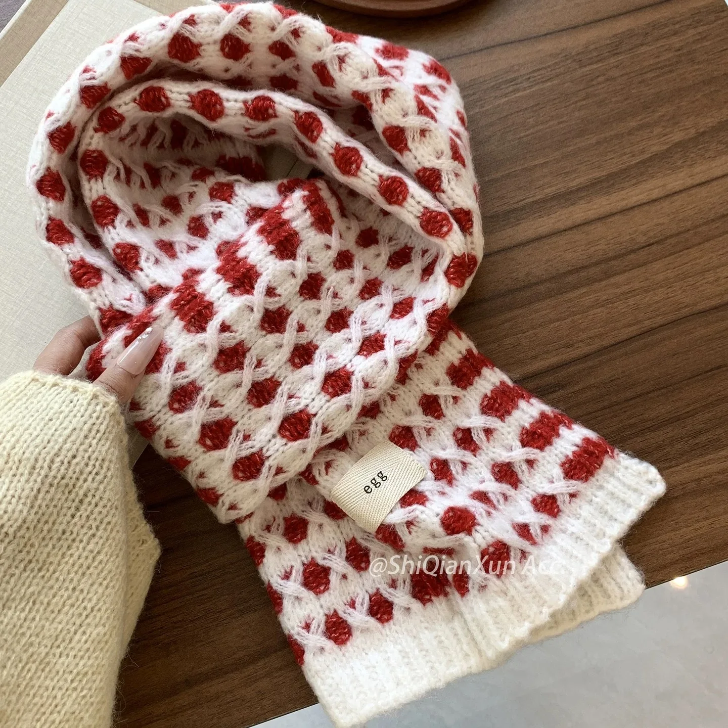 New Winter Scarf Women Men Christmas Knitted Warm Thick Unisex Fashionable Couple Scarf