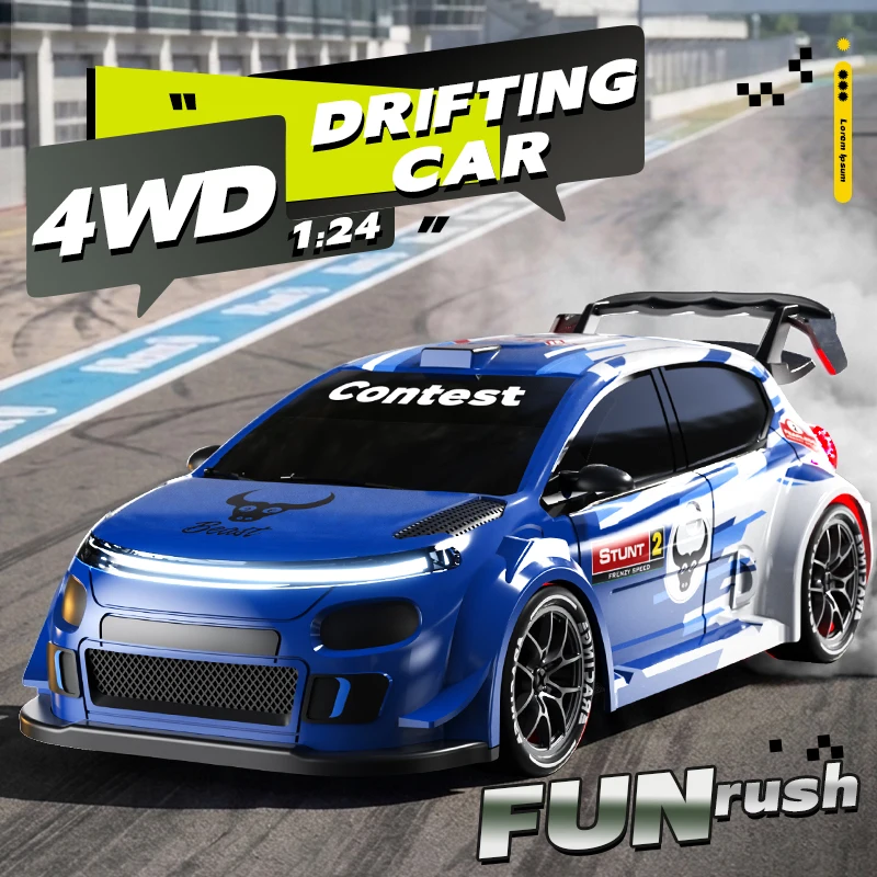 ZLL SG716 SG718 Remote Control 4WD Drift Car Can Control Lighting Model Racing Car 2.4G Multi Speed Adjustment Children Toy Car view 3
