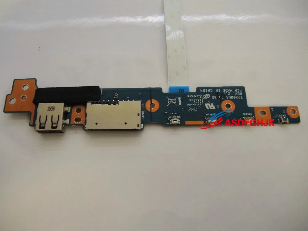   Original FOR Asus Q302UA Card Reader Board w/Cable TP300UA USB BOARD 455O0B88L01 Test OK