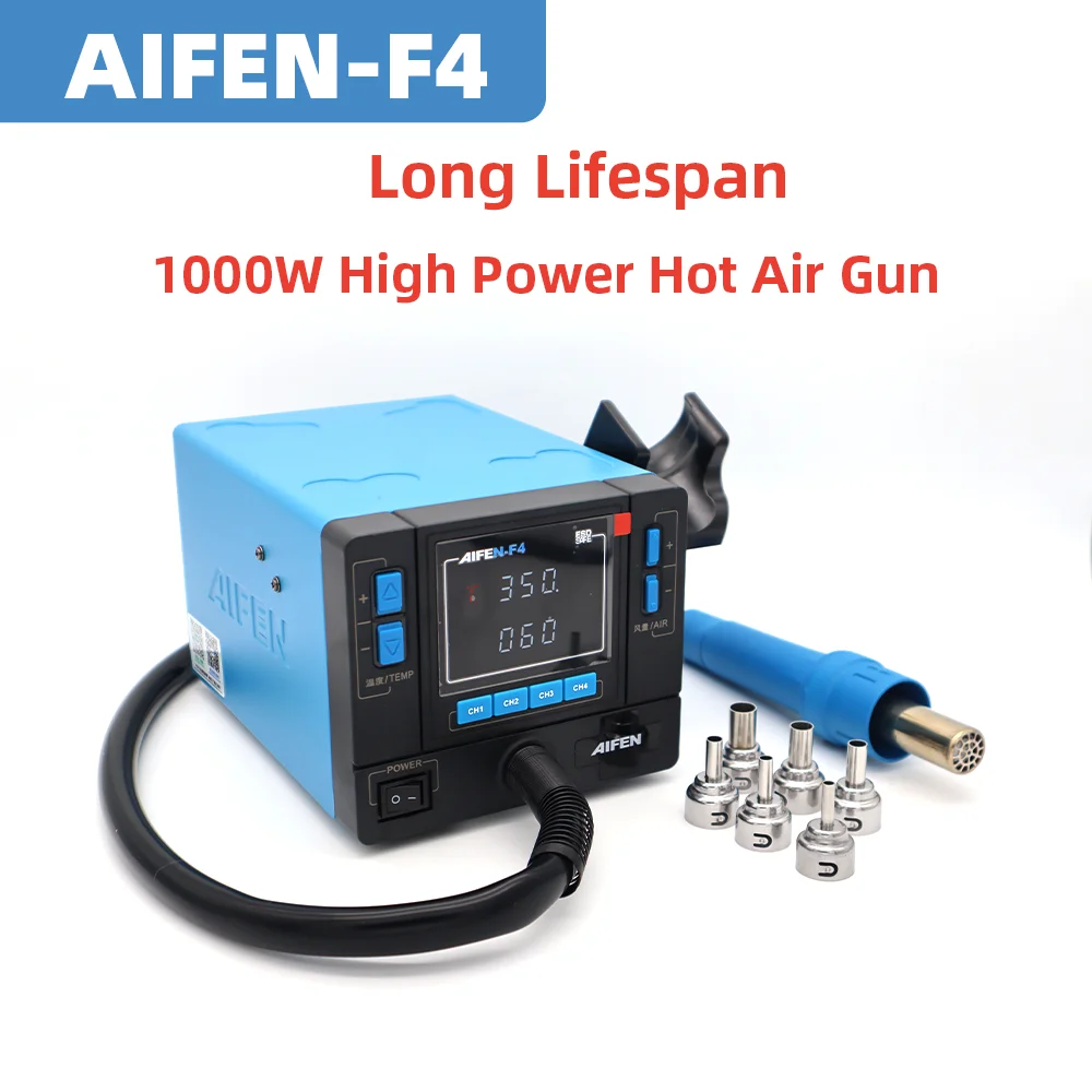 AIFEN F4 열풍기 리워크 스테이션 1000W 고출 - Soldering Iron Temperature Probe 리뷰 및 가격
