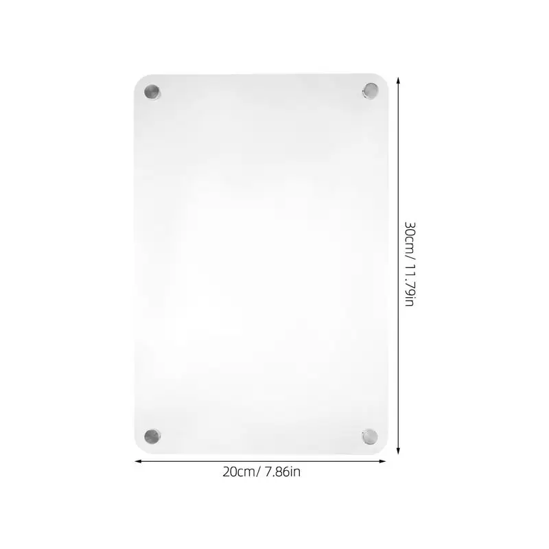 Imagem -02 - Quadro Magnético Acrílico Transparente Clear Dry Calendar Board Prático Frigorífico Quadro em Branco 30x20cm