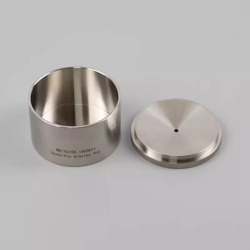 스테인리스강 고온계 밀도 컵, 액체 고온계, 밀도 계량기, 37ml, 50ml, 100ml