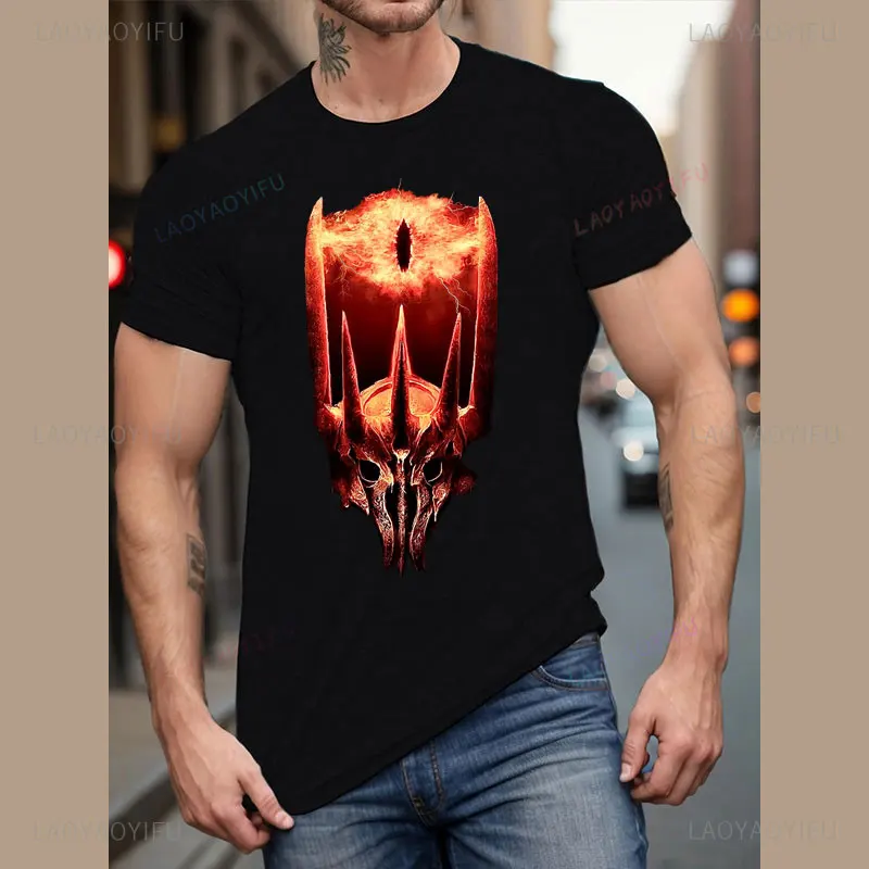 Camiseta سيد الخواتم قميص الفيلم الكلاسيكي خمر طباعة الجرافيك تي شيرت النساء الرجال القطن الشارع الشهير القوطية Y2k الملابس #2