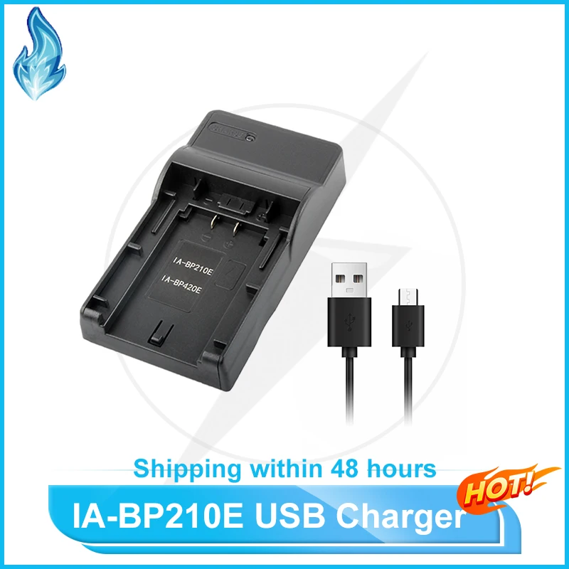 IA-BP210E IA-BP420E Battery USB Charger for Samsung Digital Cameras SMX-F40 SMX-F44 SMX-F50 SMX-F70 SMX-F54 HMX-H200