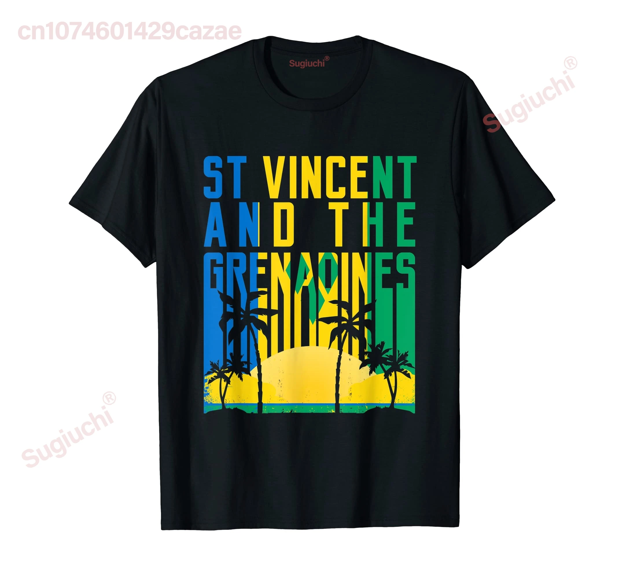 100% Cotton St Vincent And The Grenadines Retro 70s 80s Vintage T-Shirt MEN WOMEN UNISEX T Shirts Size S-6XL