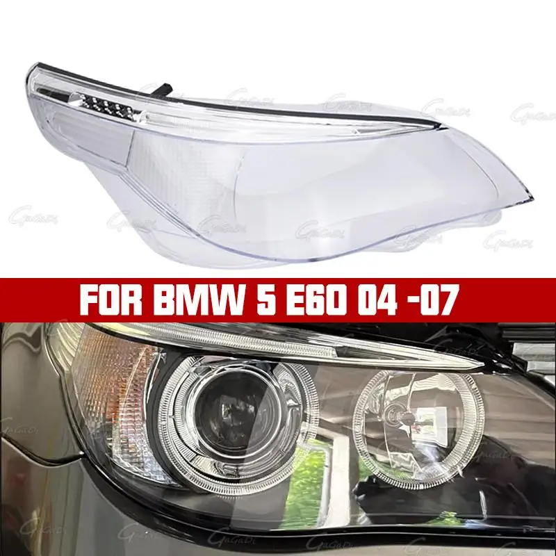 Oude stijl Koplamp Lens Transparante Lampenkap Voor BMW 5 Serie E60 E61 520i 523 525 530i 2004-2007 Auto koplamp Cover