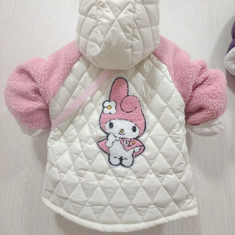 

Kawaii My Melody Sanrio Children Cute Cartoon Comfortable Warm Jacket Cotton Padded Windproof Coat Blouse Birthday Gift for Kids