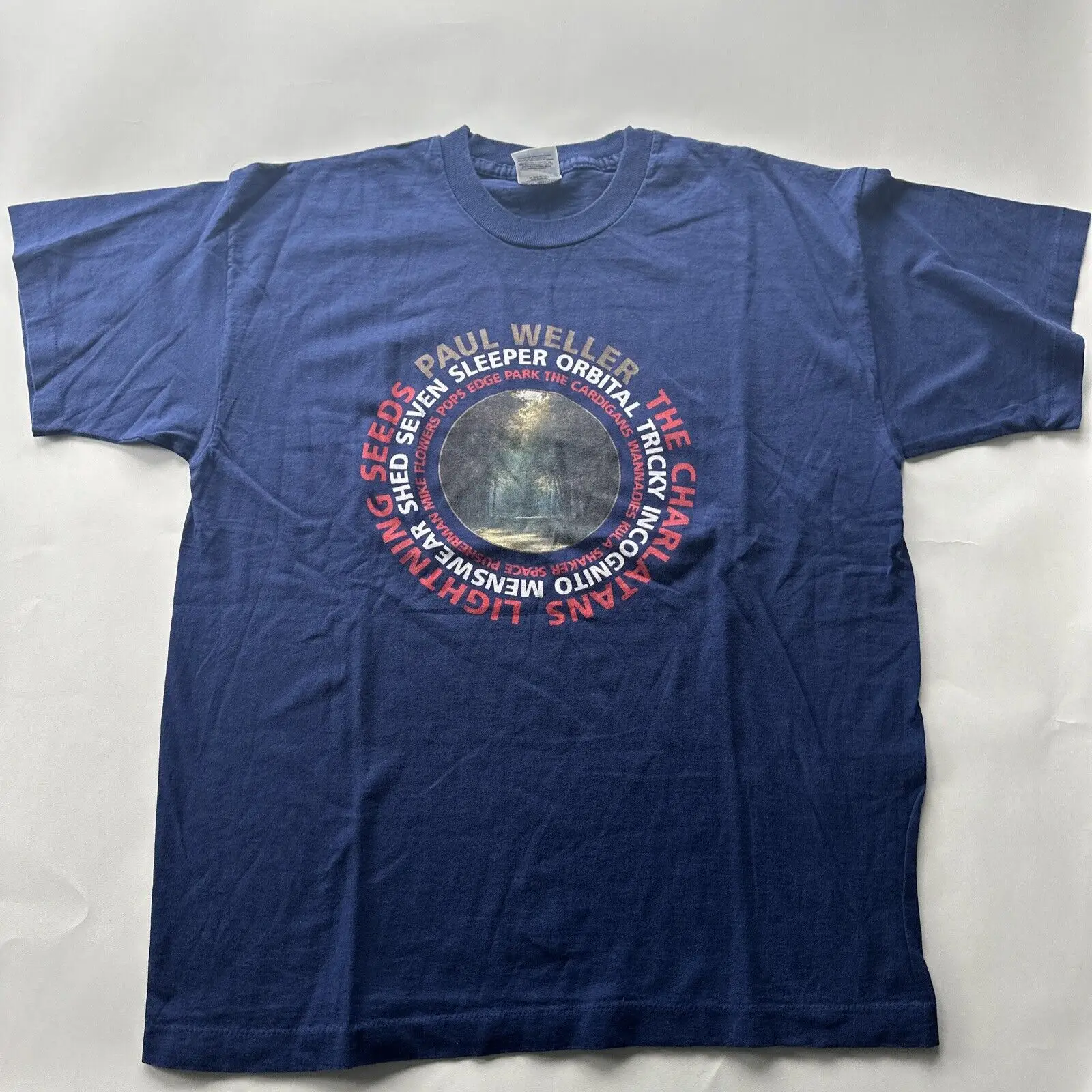 

Vintage The Charlatans T Shirt Lighting Seeds Paul Weller Xl V96 Hylands Park