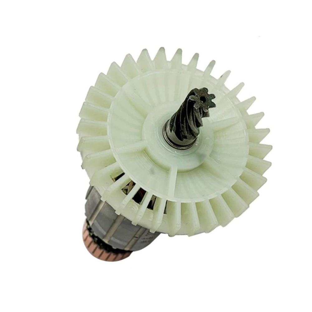 /7 /Tooth /Gear For Rotor 157mm Length 12mm Shaft Copper Winding Motor Replacement Part For 7 Inch Circular Saw Power Tool Acces