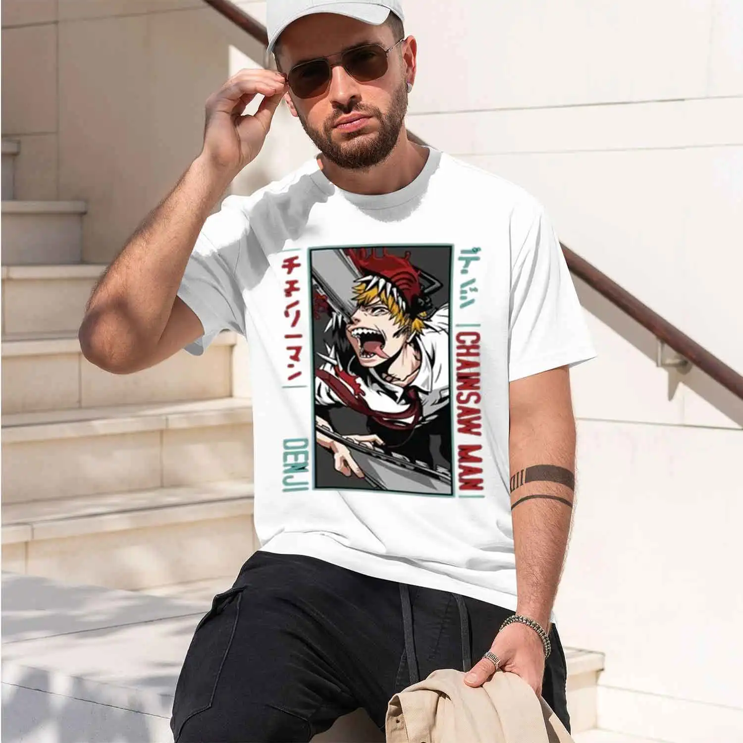 / Men / Women Japanese Anime Dark Man Super Denji Graph T-Shirt 2026 New Model Short-sleeve crewneck T-Shirt Classic Casual Mult